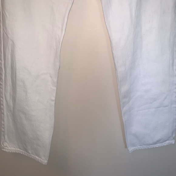 Denim Forum The Joni High Rise Loose White Jeans 29L 25 - Picture 8 of 16